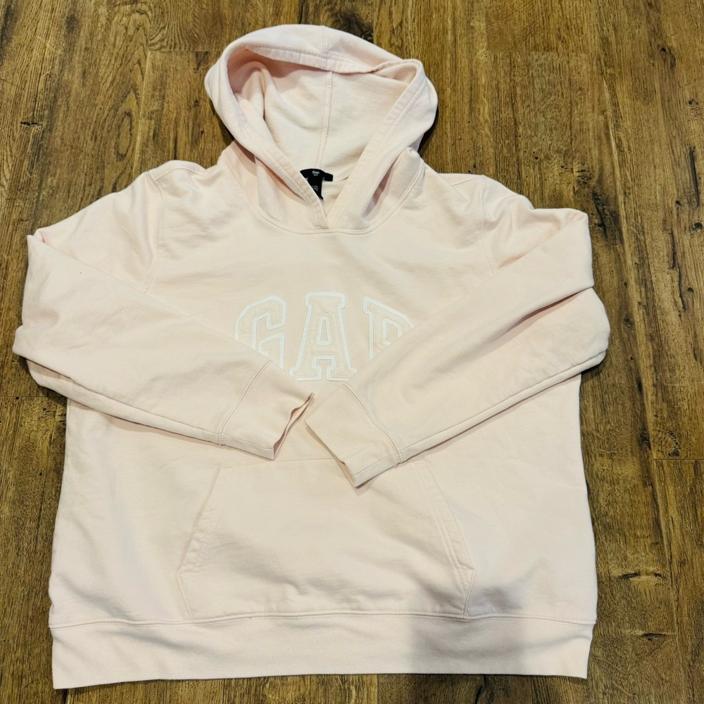 GAP Womens XXL Pink Hoodie Logo Hooded